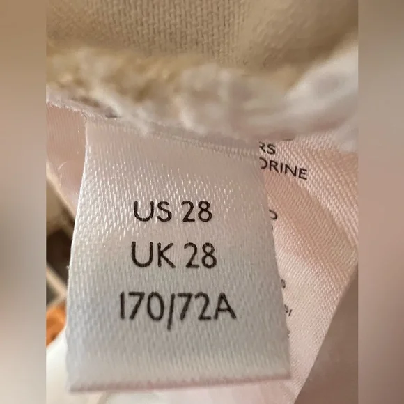 Free People Ivory Button Fly Boyfriend Chino Pants Size 28 - Picture 6 of 10